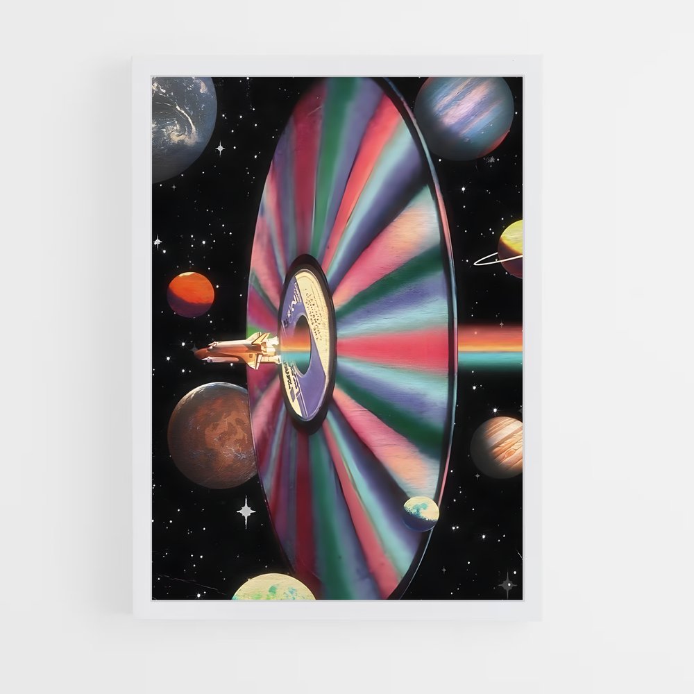 Poster Cosmos Rétro – affiche Espace rétro (vue 3)